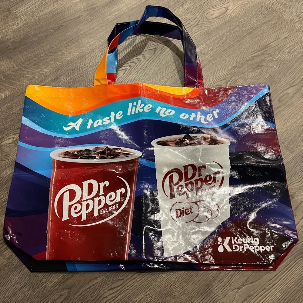 Dr Pepper tote bag.  New, unused